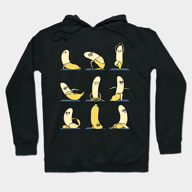 Banana Yoga Hoodie by huebucket